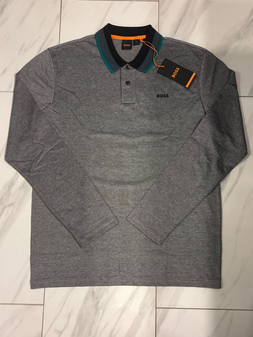 Men’s Boss Hugo Boss Long Sleeve Polo T-Shirt